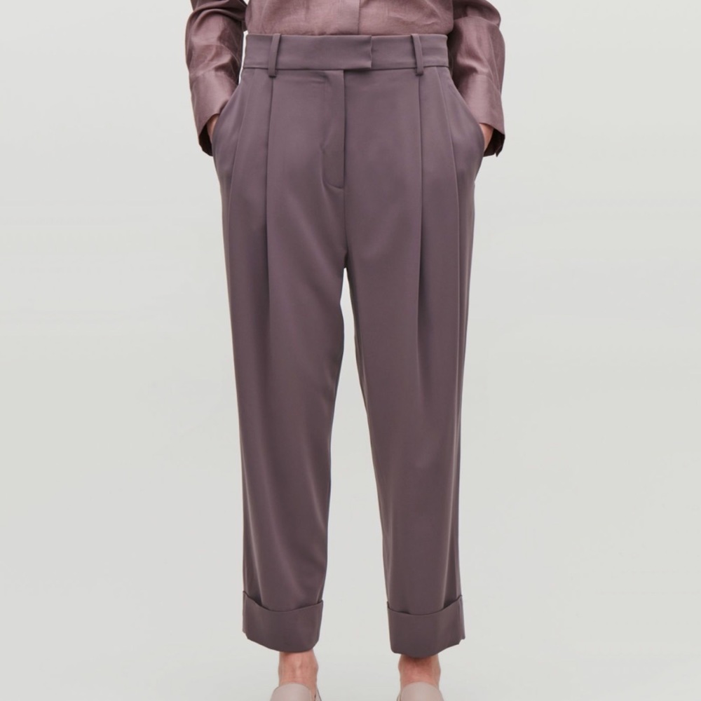 COS purple trousers